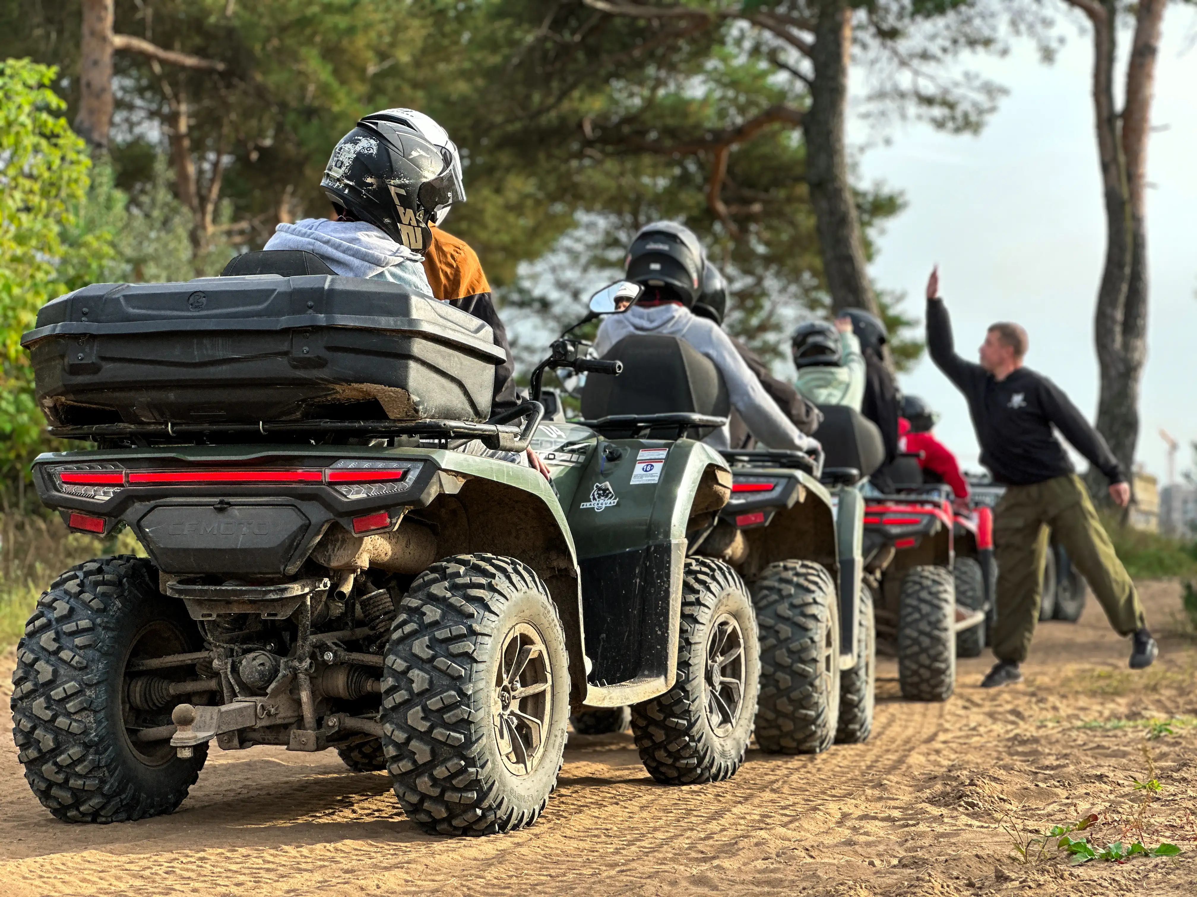 групповой выезд на квадроциклах GuardKvadro в Москве